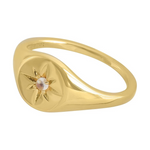Gold Enchanted Light Signet Ring