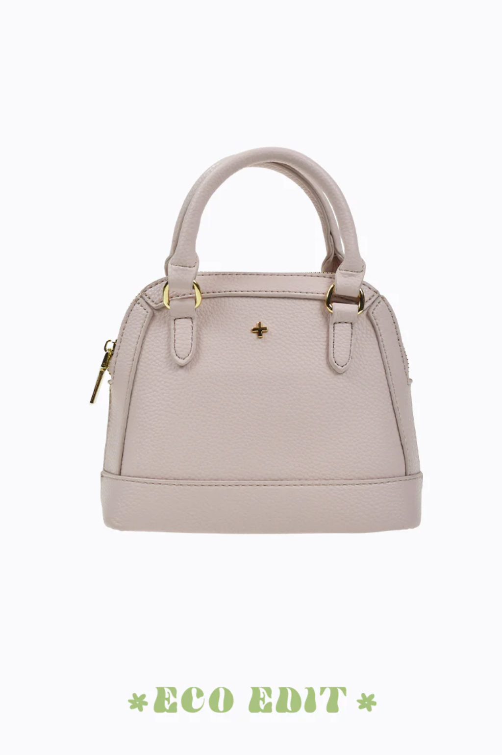 Brielle bag is a white vegan leather mini bowling bag by peta and jain now online at Jipsi cartel