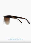 domino shield sunglasses by peta and jain in tortoise