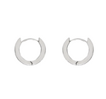 Sterling Silver Micro Square Huggie Earrings by Midsummer Star Jewellery online at jipsi Cartel